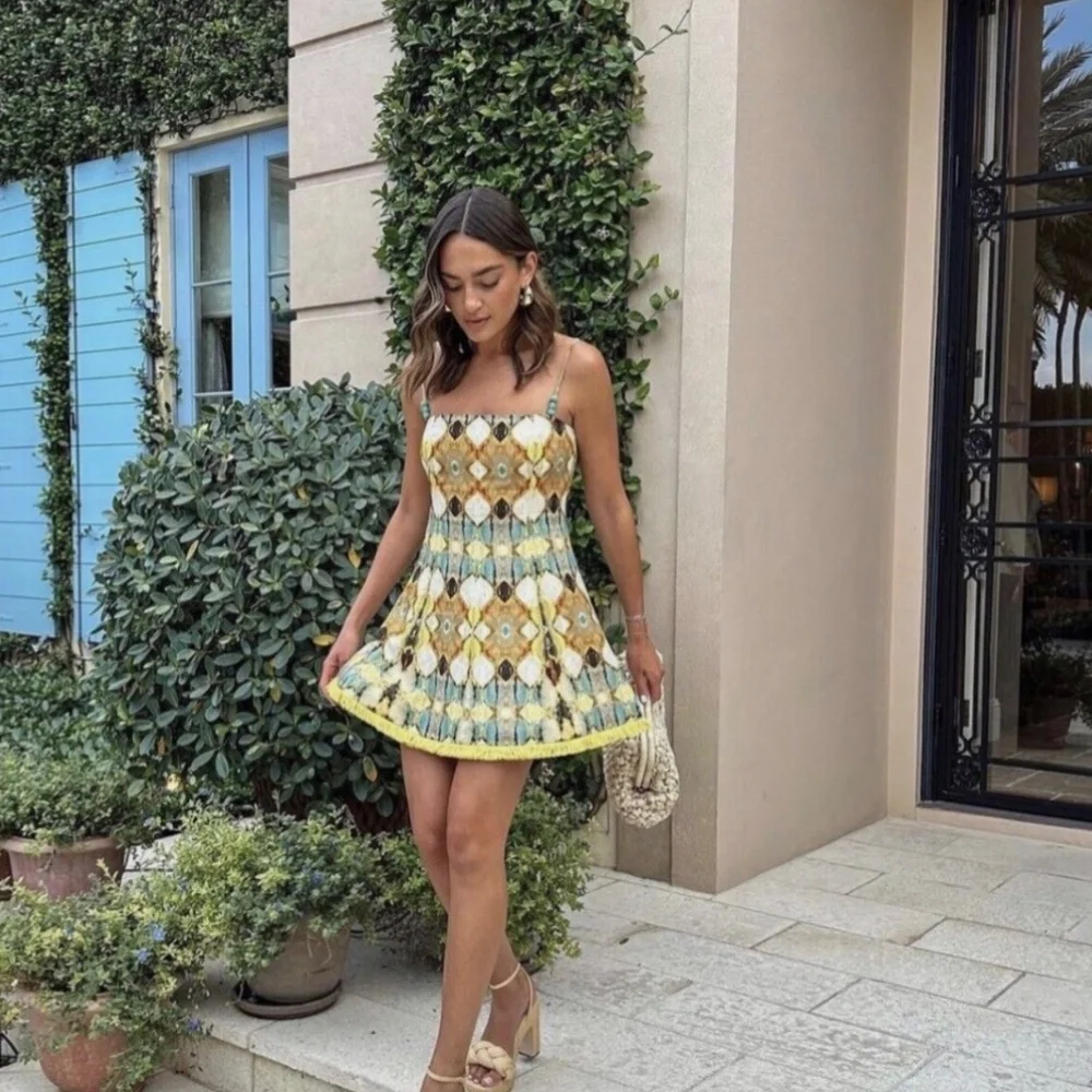 Christian Lacroix Linen Blend Mini Dress - Picture 4 of 15